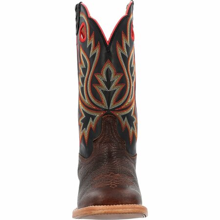 Durango Men's PRCA Collection Shrunken Bullhide Western Boot, CHESTNUT/BLACK ECLIPSE, B, Size 7 DDB0466